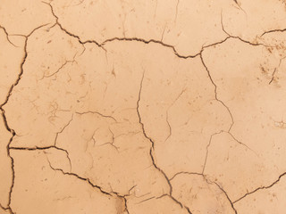 Cracks on the ground surface. Texture or abstract background concept