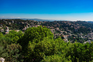 Obraz premium Village of Broumanna in Lebanon panorama