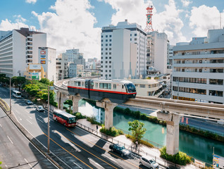 Yui Rail Naha City Monorail Naha transportation Okinawa Japan