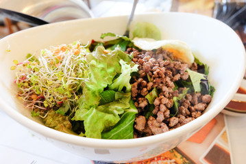 Bibimbap in a bowl, korean dish