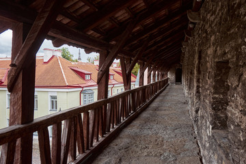 The Walkway on Tallinn Town Wall, Estonia