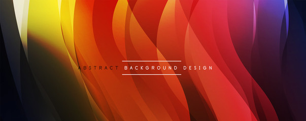 Dynamic trendy simple fluid color gradient abstract background with line effects. Vector Illustration For Wallpaper, Banner, Background, Card, Book Illustration, landing page