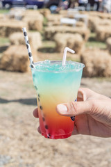 Colorful Italian soda 