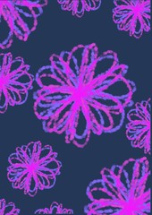 abstract floral background with flowers