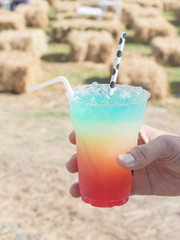Colorful Italian soda 