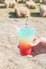 Colorful Italian soda 