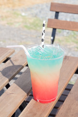 Colorful Italian soda 