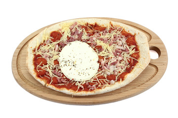 Individual pizza with goat cheese