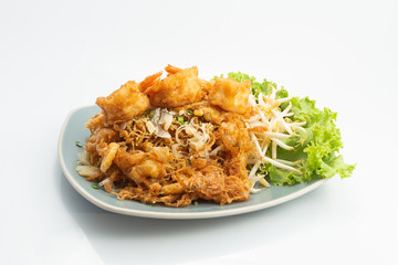 Sweet & Sour Crispy Noodles with shrimp