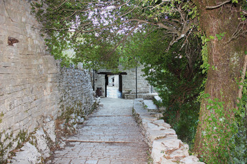 Monastery of Agia Paraskevi at Vikos gorge Monodendri Greece