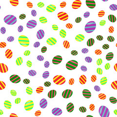 Seamless pattern with colorful Easter eggs.