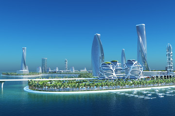 Naklejka premium Architectural complex