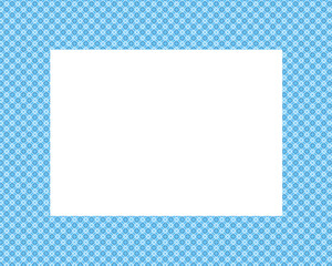 Blue pattern deocorative background frame