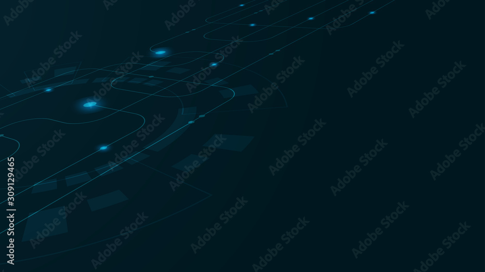 Aufkleber abstract digital technology cycle background.business growth transformation successful financial.