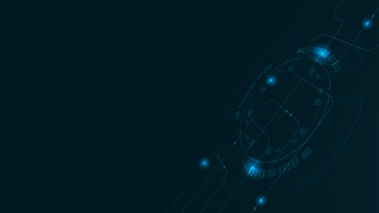 Obraz premium Abstract Digital Technology Cycle background.Business growth transformation Successful financial.