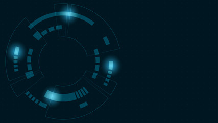 Abstract Digital Technology Cycle background.Business growth transformation Successful financial.