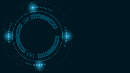 Abstract Digital Technology Cycle background.Business growth transformation Successful financial.