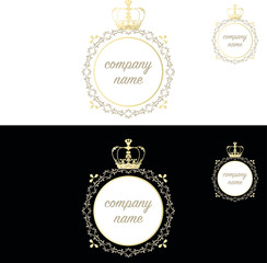 crown logo, korona logo, luxury crown logo,luksusowa korona logo, - obrazy, fototapety, plakaty