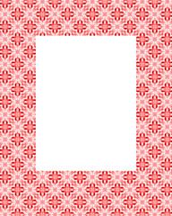 Pattern frame in red for Christmas holiday
