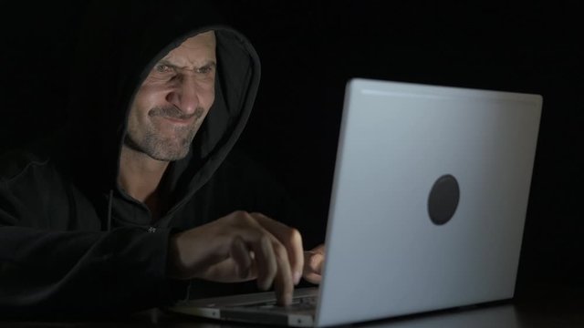 Evil hacker. Computer security.