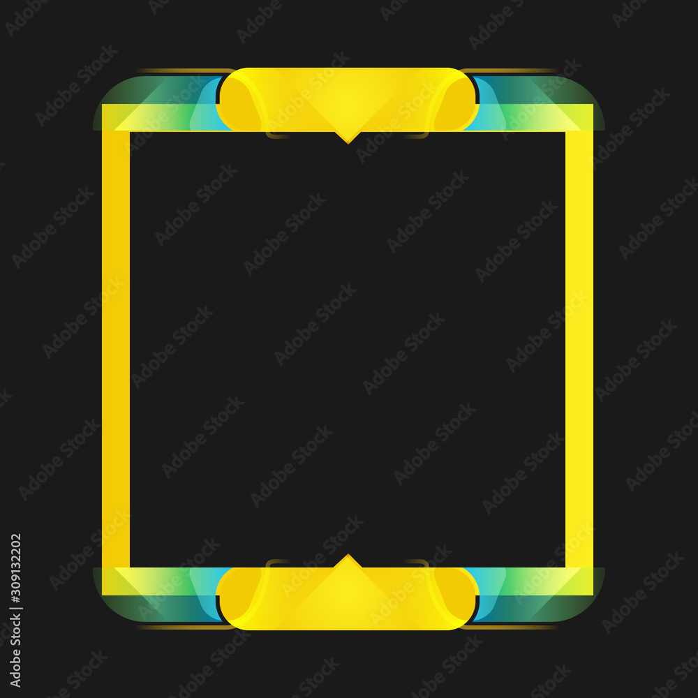 Poster modern frame design concept for game element