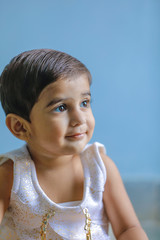 Cute indian baby child girl 