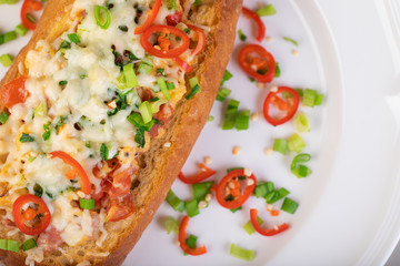 Breakfast of scrambled eggs