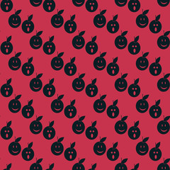seamless pattern. Smiling cherry