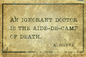 ignorant doctor Avicenna