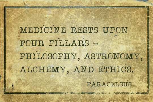 medicine pillars Paracelsus
