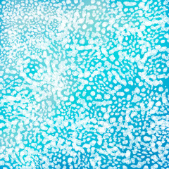 Abstract background for web, imitation of water, soap bubbles, blue background with a gradient, greeting packaging, wall interior design