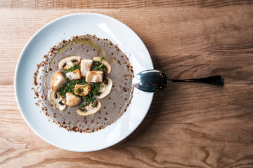 delicious musroom cream soup