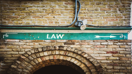 Street Sign to Law