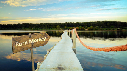 Street Sign Earn Money