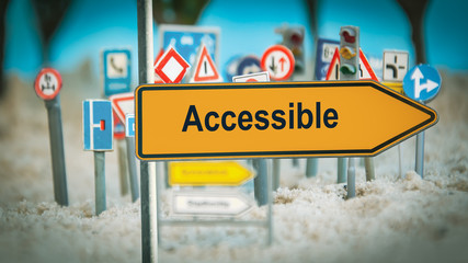Street Sign to Accessible