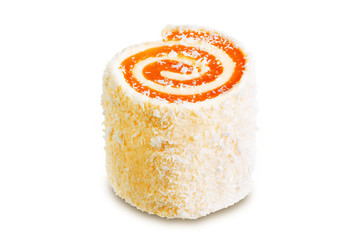 Turkish delight, Oriental sweetness on a white isolated background