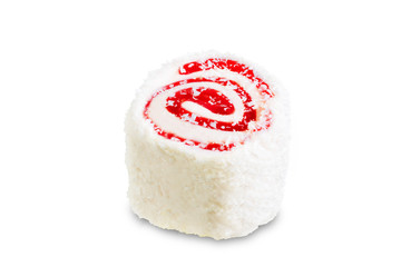 Turkish delight, Oriental sweetness on a white isolated background