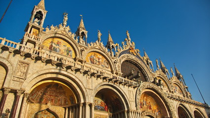 Markusplatz in Venedig, Dogenpalast in Venedig,  Italien 