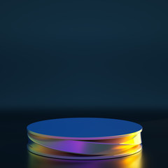 Beautiful background with geometric shape. 3d illustration, 3d rendering.