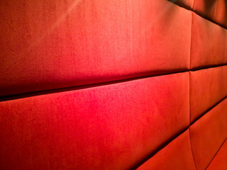 Red fabric textured wall coverings