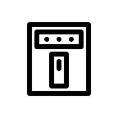 electric meter icon with line style