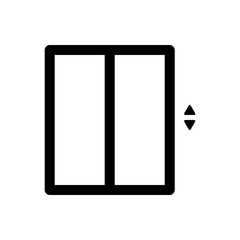 elevator icon with line style