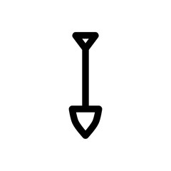 sand scoop icon with line style