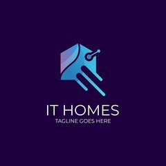 lT Home Illustration Vector Template