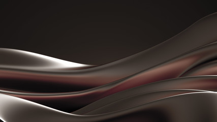 Beautiful luxury elegant backdrop with silk fabric drapery. 3d illustration, 3d rendering.