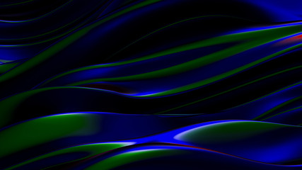 Beautiful luxury elegant backdrop with silk fabric drapery. 3d illustration, 3d rendering.