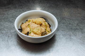 porcini mushroom dish ready to serve