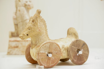 historic figurine in museum