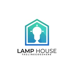 Home Lamp Illustration Vector Template. Suitable for Creative Industry, Multimedia, entertainment, Educations, Shop, and any related business