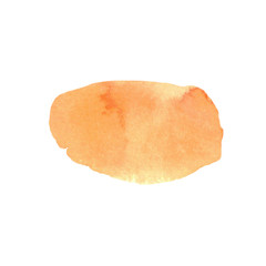 Orange blot isolated on white background